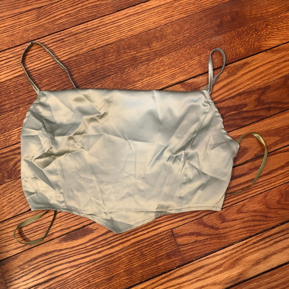 Satin Crop Top